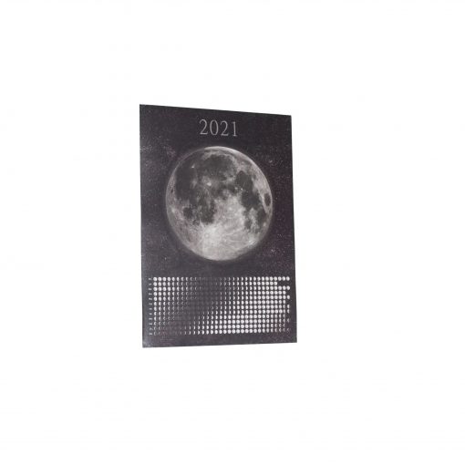 Kalendarz księżycowy 2021 fazy księżyca ecogift.pl eko prezent plakat A2