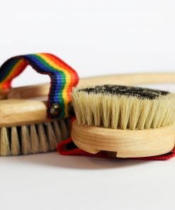 szczotka do kąpieli delikatna tęczowy uchwyt ekologiczna naturalna ecogift.pl