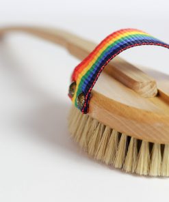 szczotka do kąpieli delikatna tęczowy uchwyt ekologiczna naturalna ecogift.pl