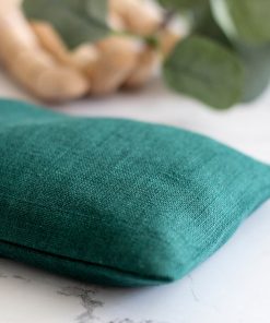 woreczek z gorczycą relaksacyjny ecogift.pl eko prezent butelkowa zieleń len 100%