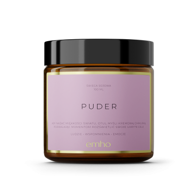świeca sojowa puder eko prezent ekologiczna naturalna ecogift.pl