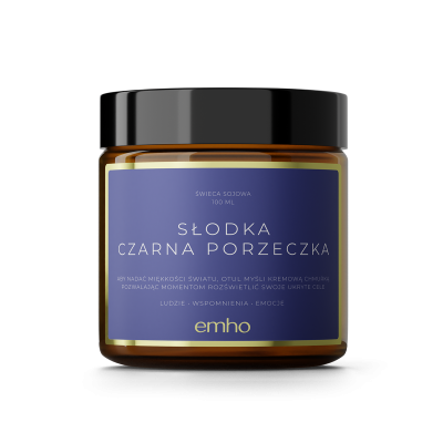 świeca sojowa słodka czarna porzeczka eko prezent ekologiczna naturalna ecogift.pl
