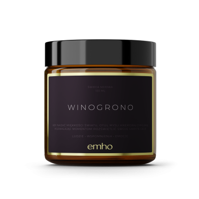 świeca sojowa winogrono eko prezent ekologiczna naturalna ecogift.pl