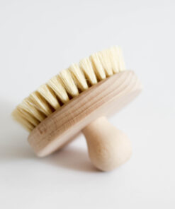 Szczotka do masażu na sucho i mokro okrągła tampico naturalne włosie ecogift eko prezent