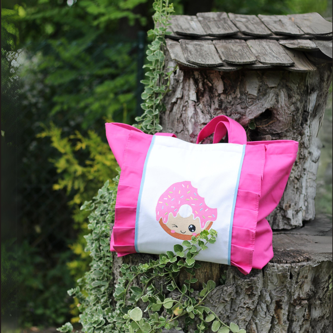 Wakacyjna torba plażowa z pączkiem donutem polski produkt producent ecogift.pl