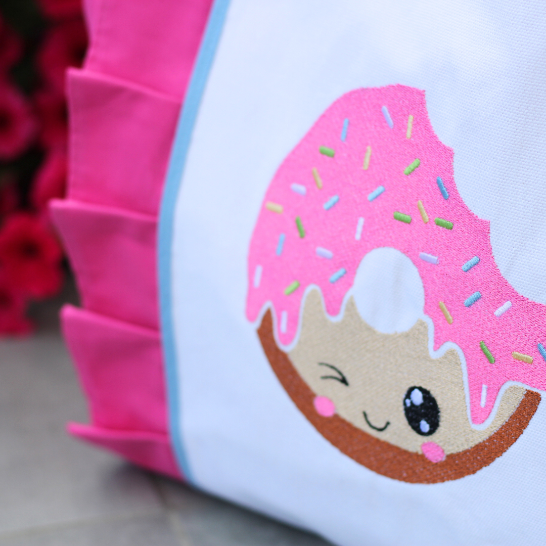 Wakacyjna torba plażowa z pączkiem donutem polski produkt producent ecogift.pl
