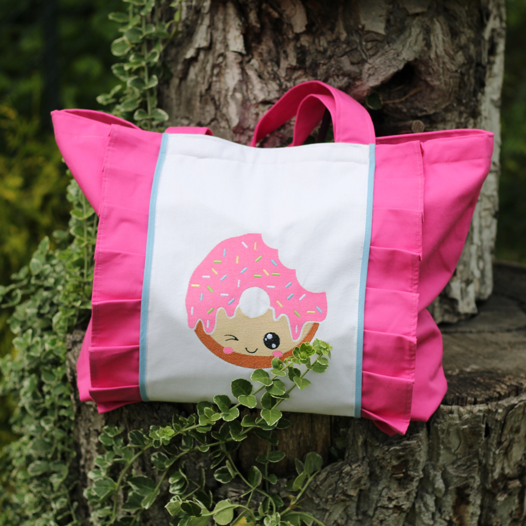 Wakacyjna torba plażowa z pączkiem donutem polski produkt producent ecogift.pl