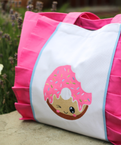 Wakacyjna torba plażowa z pączkiem donutem polski produkt producent ecogift.pl