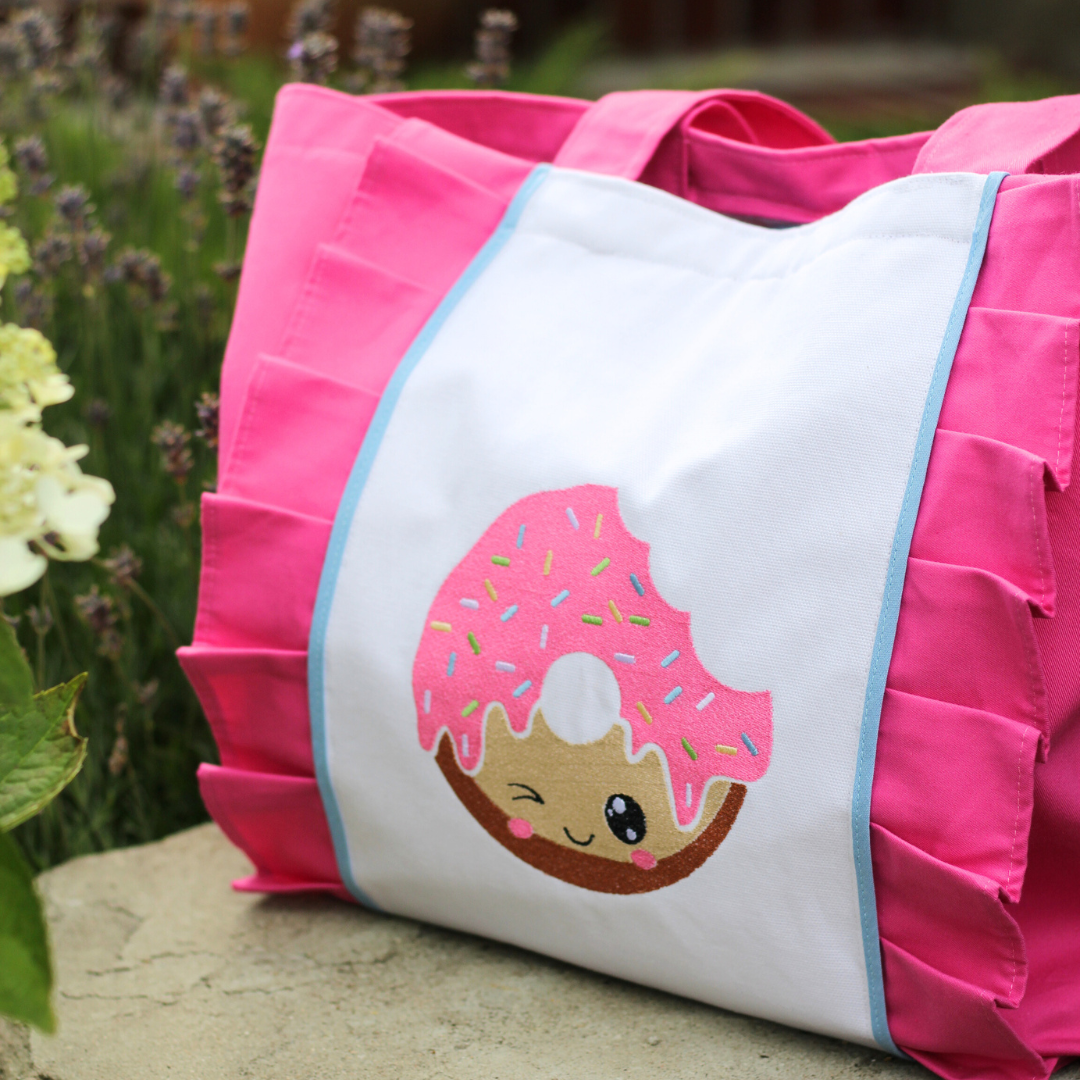 Wakacyjna torba plażowa z pączkiem donutem polski produkt producent ecogift.pl