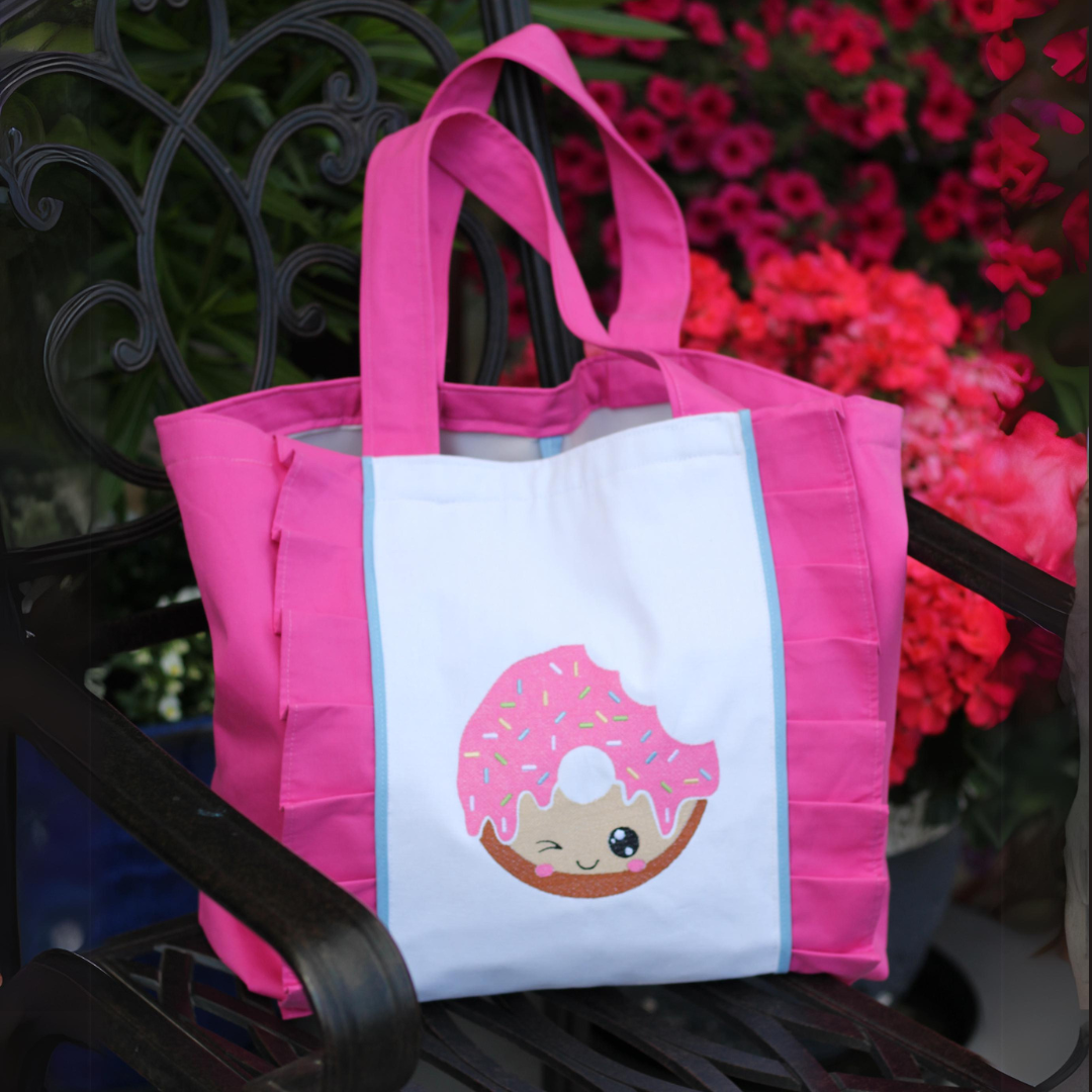 Wakacyjna torba plażowa z pączkiem donutem polski produkt producent ecogift.pl