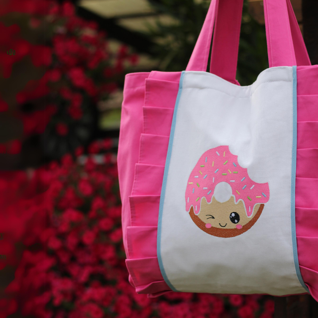 Wakacyjna torba plażowa z pączkiem donutem polski produkt producent ecogift.pl